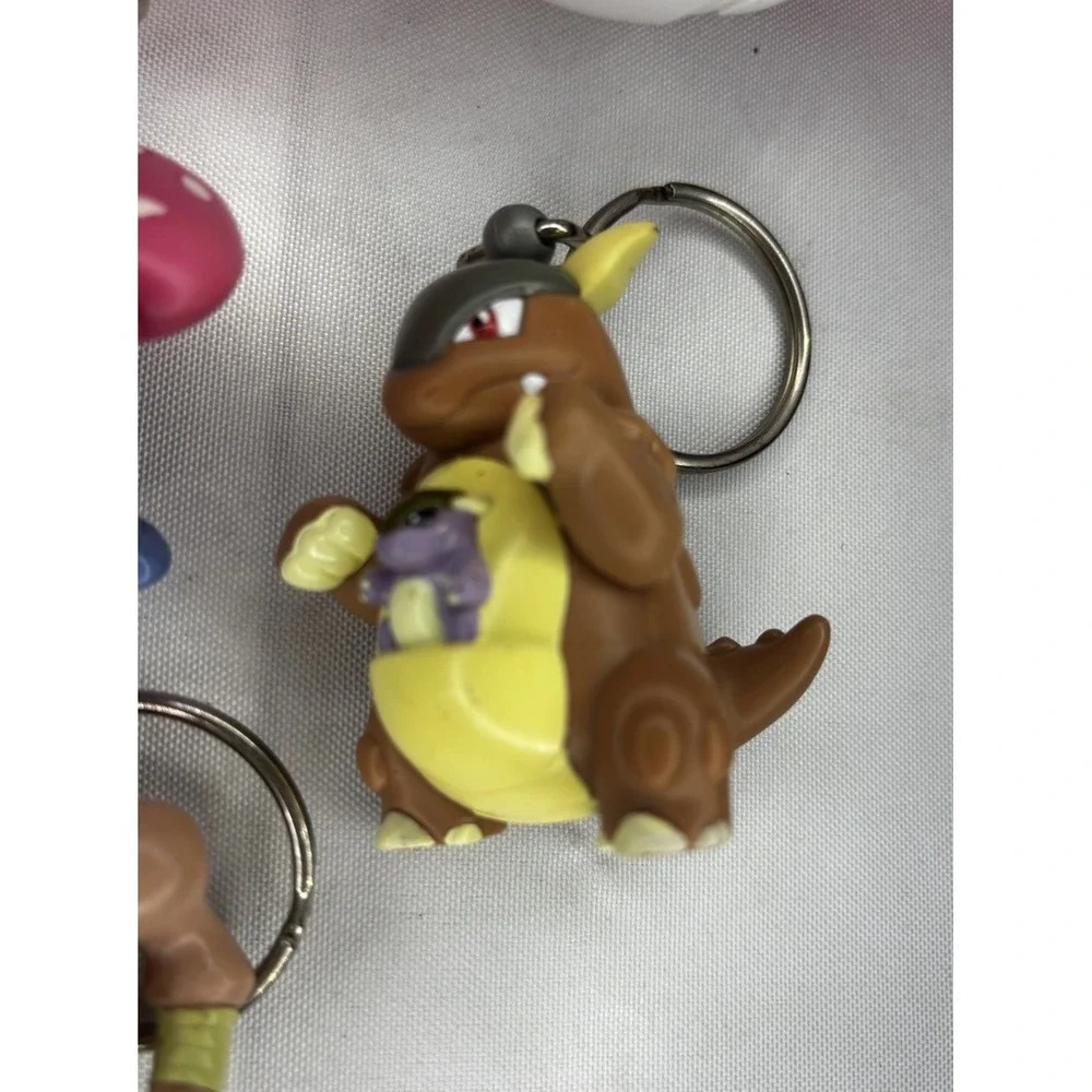 3 Vintage 1999 Pokemon Key Chains Burger King With Pokeballs